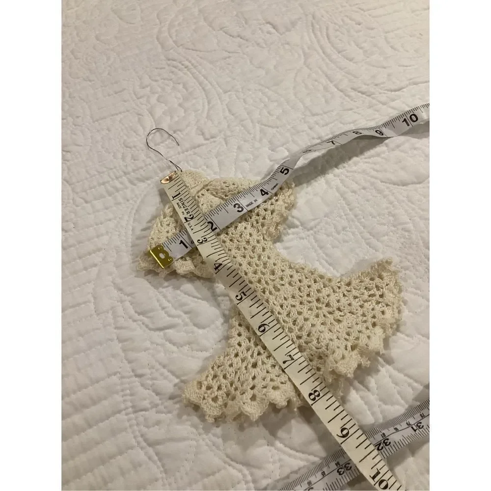 Vintage Crochet Angel Christmas Ornament